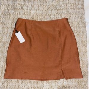ASTR mini skirt in a rusty orange, size M